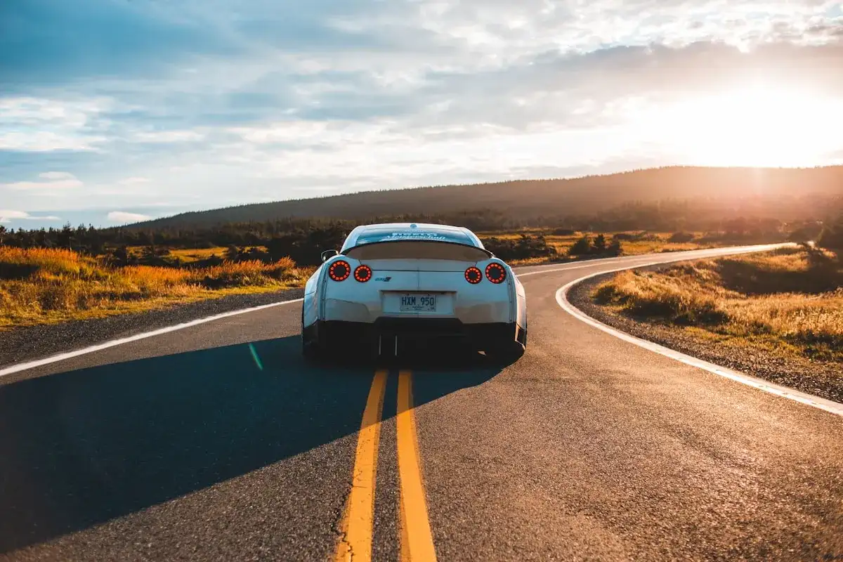 race car on track