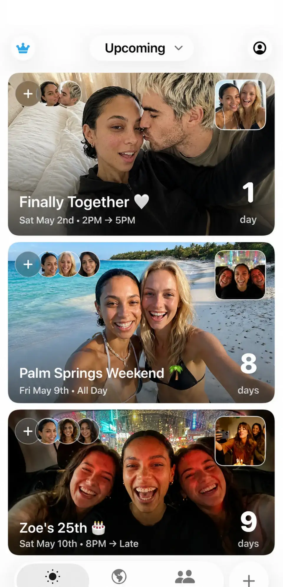 Outside App - Upcoming Events