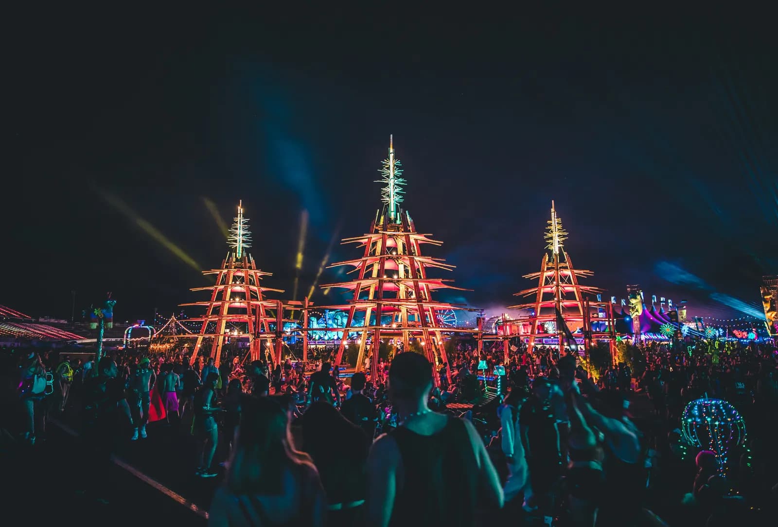 EDC Las Vegas festival at night