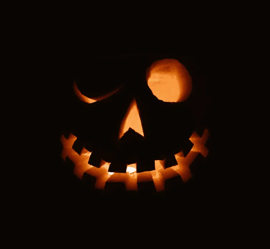 Calendar marked for Halloween
