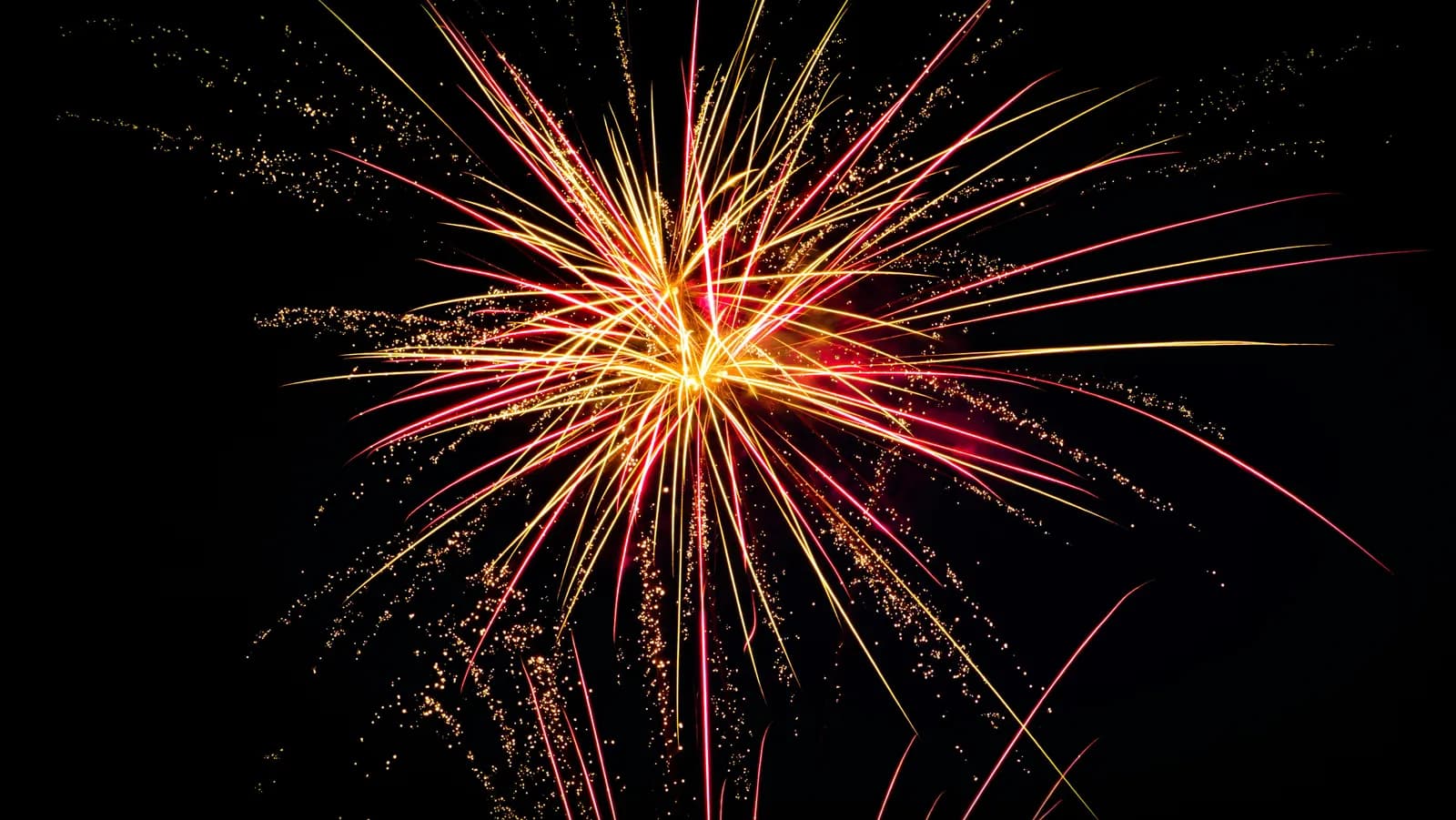red and white fireworks display