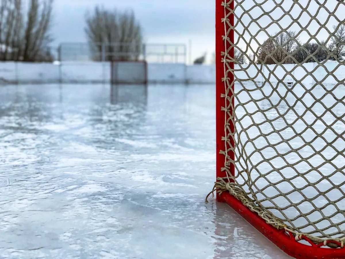 hockey game at arena